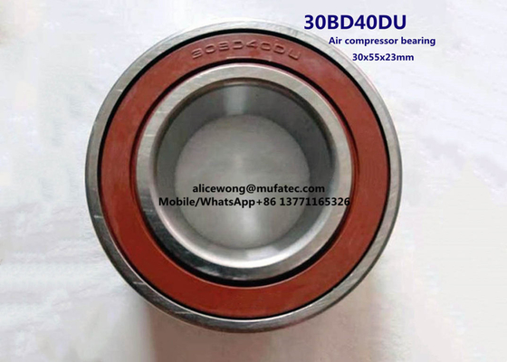 30BD40DU auto air compressor bearing doube row angular contact ball bearing 30*55*23mm