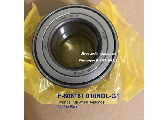 F-806181.01.RDL-G1 F-806181 01 Hyundai Kia wheel bearings double row angular contact ball bearings 42*78*40mm