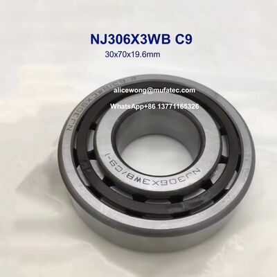 NJ306X3WB C9 automotive gearbox bearings 30x70x19.6mm