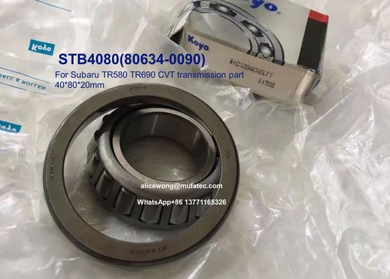 STB4080 806340090 80634-0090 Subaru TR580 TR690 CVT transmission part bearings taper roller bearings 40*80*20mm