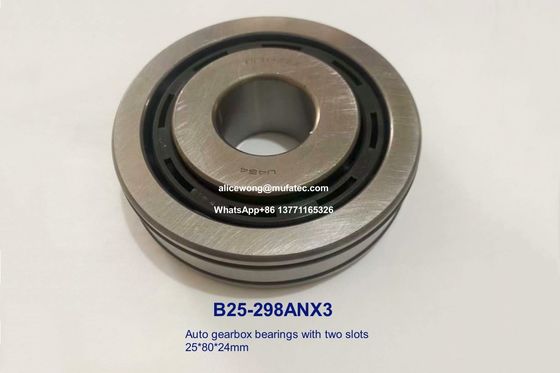 B25-298ANX3 B25-298 auto gearbox bearings special ball bearings with slots 25x80x24mm