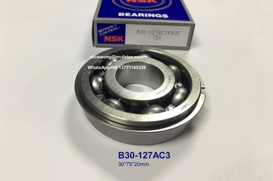 B30-127AC3 B30-127 automotive bearings with snap ring 30*75*20mm