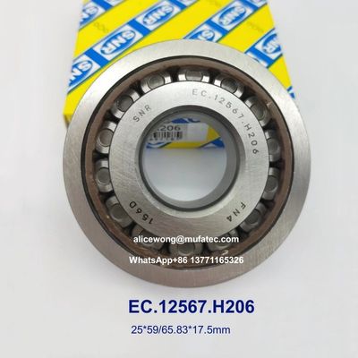 EC.12567.H206 Special Taper Roller Bearings With Nylon Cage and Flange  25x59/65.83x17.5mm
