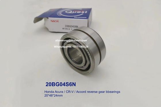 20BG04S6N Honda Acura CRV Accord Reverse Gear Bearings Double Row Ball Bearings 20x48x24mm